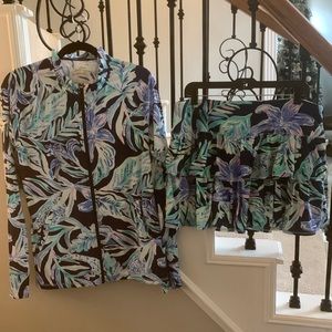 Lilly Pulitzer Luxletic XL jacket and skirt